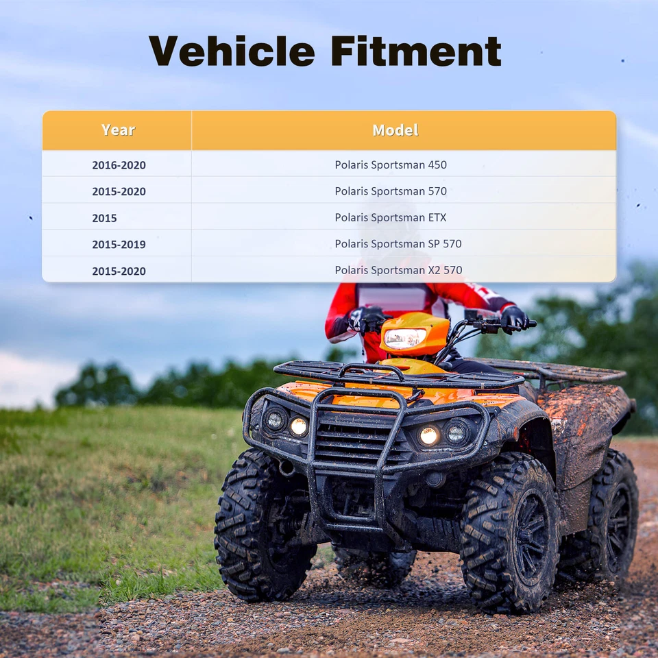 2x Conjunto de junta de eje trasero CV para Polaris Sportsman 450 570 ETX SP 570 2015-17 Foto 2 de 4