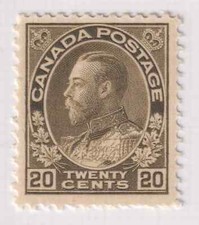 Canada Scott #119c King George V 20c Stamp MOGNH XF CV $375