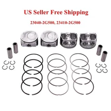 Oversize +0.50MM Piston & Rings For 11-19 Hyundai Sonata Kia Sorento Optima 2.4L