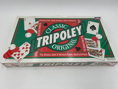 Original Classic Tripoley The Game of Michigan Rummy Hearts & Poker