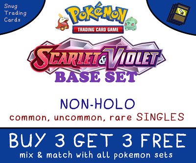 Scarlet & Violet Base Set - Einzelkarten - Pokemon - KAUFEN SIE 3 ERHALTEN SIE 3 GRATIS