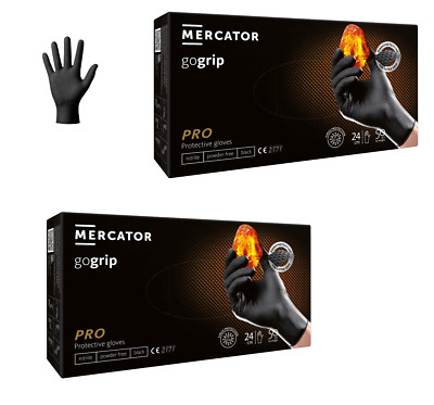 100x Gogrip Nitril Einweghandschuhe KFZ Mechaniker extra Grip reißfest robust