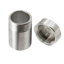 33mm ID 40mm OD Aluminum Alloy Weld On Filler Neck &Cap Oil Fuel Water Tank