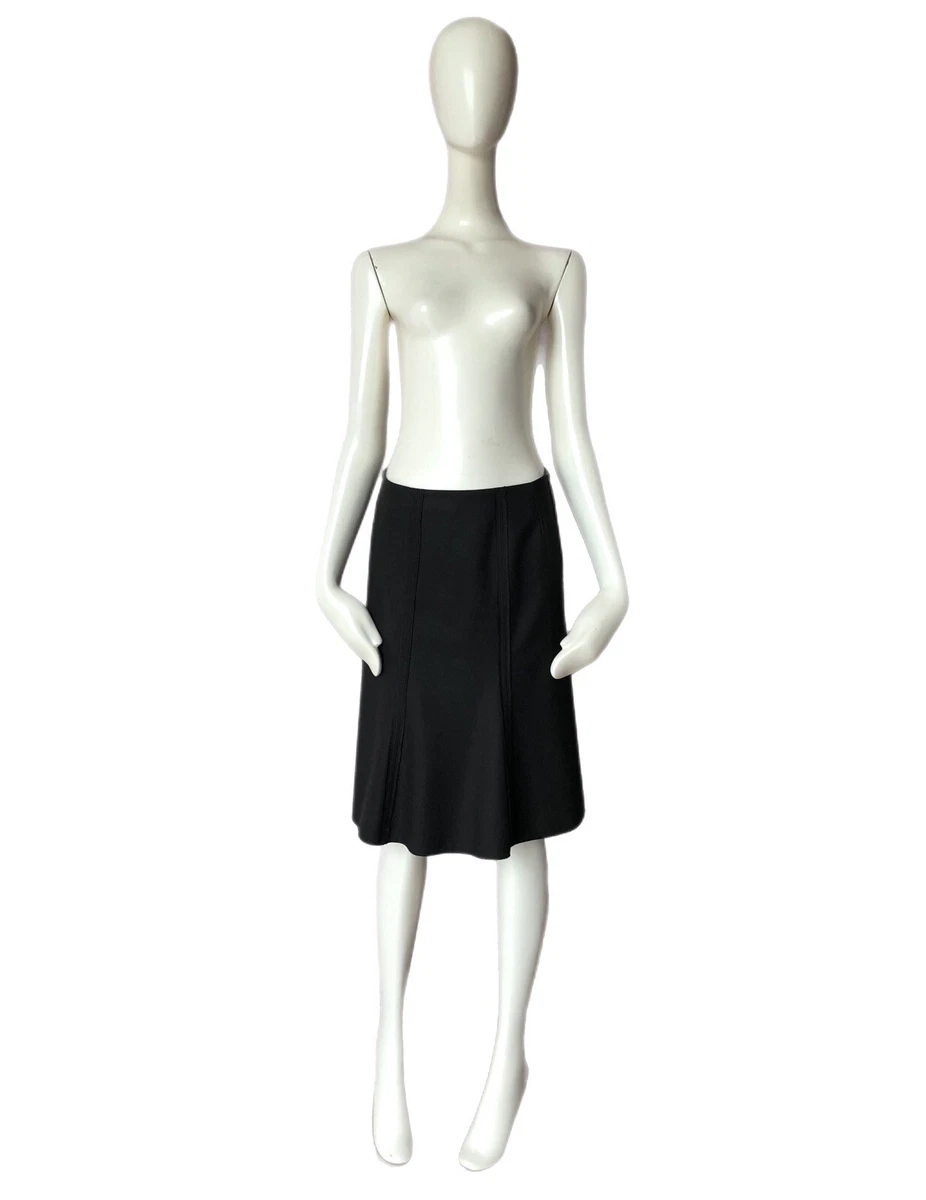 Black knee length skirt 4 clearance inch