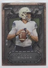 2021 MATTE Mega Box Bronze Border - White Green 35/40 Zach Wilson Shield 0tf6