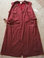 Wickelkleid, Kittelsch&uuml;rze, Gr. 44, dunkelrot