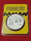 2021 PEANUTS 1oz .999 Fine Silver Round.  CHARLIE SNOOPY & WOODSTOCK      #T0296