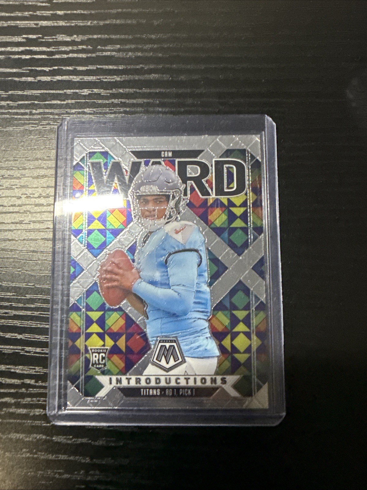 Cam Ward 2025 Panini Mosaic Rookie Introductions #6 RC Titans