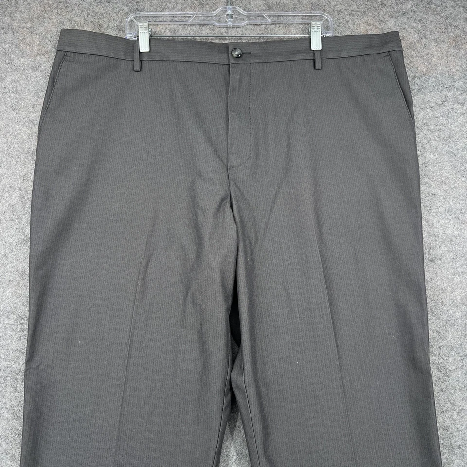 Pantalones Dockers Signature Caqui Para Hombre 44x32 Gris Calce Relajado D4 Algodón Espiga Foto 2 de 4