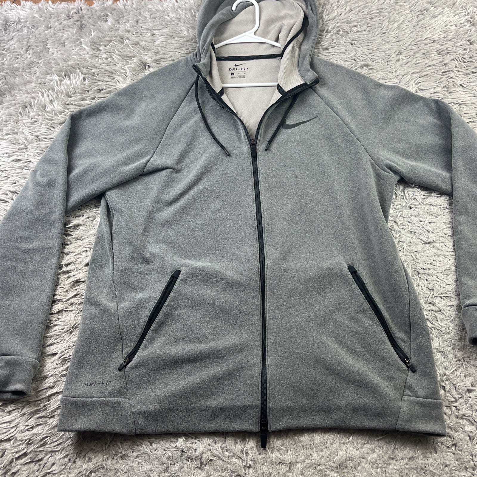 SACAI X NIKE Nike Giacca con Cappuccio Uomo Dry Training Full Zip Grigio Nero XL 833896