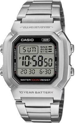 CASIO Digital Men's Watch W-800HD-1AV Metal Band Standard