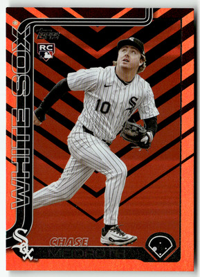 Topps Update Series MLB 2025 No. US337 Chase Meidroth Rookie Orange Black Holo
