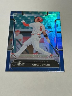2024 PANINI THREE AND TWO  #87  CHASE DAVIS CARDINALS ROOKIE  #14/15