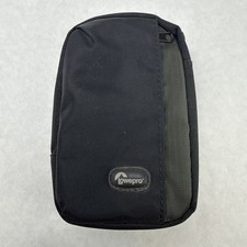 Lowepro Camera Bag Compact Small Black Gadget Cords Bag W/ Belt Loop Clean GUC