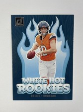 2024 Donruss Football White Hot Rookies  Bo Nix Rookie Card WH9. rookie card picture