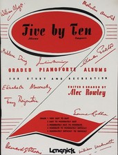 Five albums by Ten composers for piano