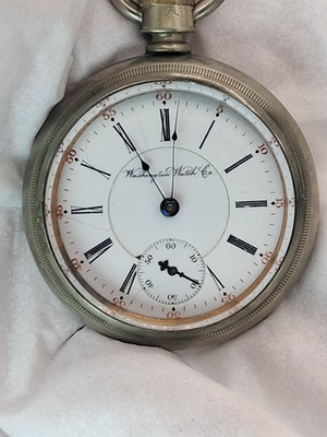 #ad #ad Antique Illinois Washington Watch Co. Pocket Watch Coin Silver Parts or Repair $250.00