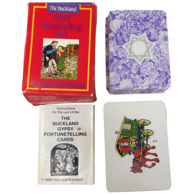 Vintage 1989 Gypsy Fortune Telling Deck by Raymond Buckland Llewellyn Red Box