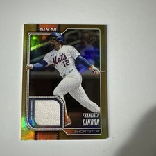 2026 Topps Series 1 Francisco Lindor Gold Foil 12/50 Jersey Number Number Match
