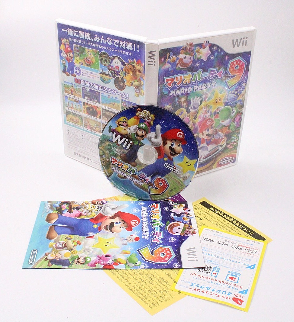 Mario Party 9 Nintendo Wii Japanese Video Game  MANUAL / INSERTS CLEAN