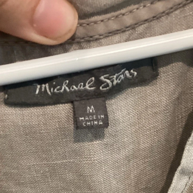 Michael Stars Womens Linen Shift Dress Sz Medium Lagom Lagenlook Beachy Coastal - Image 2 of 4