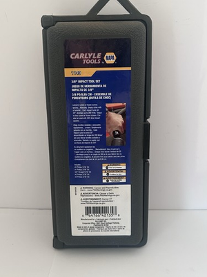 #ad Carlyle Tools By Napa 3 8” Impact Tool Set $30.00