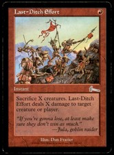 Last-Ditch Effort LP Light Play Urza's Legacy MTG [8880]