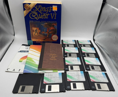 Sierra King's Quest VI MS-DOS 3,5 HD mit OVP, 8 Disketten & Handbuch Sammler