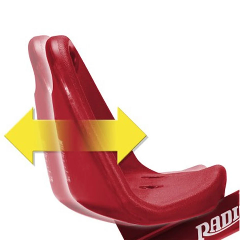 Radio Flyer Deluxe Steer and Stroll Bicicleta de Recreação Infantil Triciclo, Vermelho (Caixa Aberta) - Imagem 3 de 4