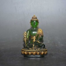 Glass Carved Shakyamuni Buddha Ornament