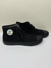 PF Flyers Black Canvas Sandlot High Top Sneakers Shoes Mens Size 15 New
