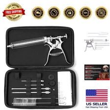 BBQ Marinade Injector Kit with Robust Case - 2 oz Capacity & 4 Stainless Needles