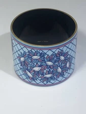 Hermes Enamel Scarf Ring Vintage Cloisonné Costume Jewelry