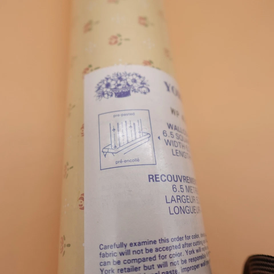 Papel pintado York Wallcoverings Rosebud doble rollo vinilo prepegado WP 4250 R5 Foto 4 de 4