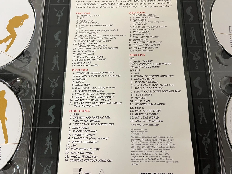 Michael Jackson - The Ultimate Collection - 4 CD & DVD Boxset © 2004 - Bild 4 von 4