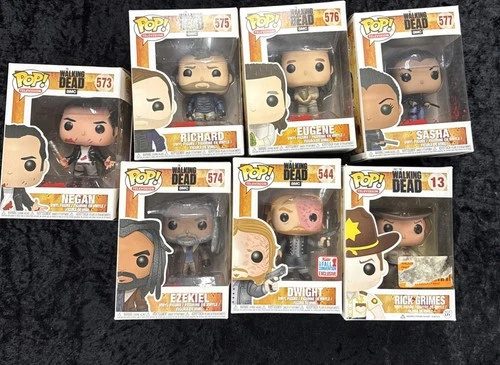 Lot Of 7 Funko Pop! The Walking Dead Collection