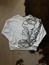 Moschino Couture White Cartoon Long Sleeve Crew Neck Sweatshirt Size 46