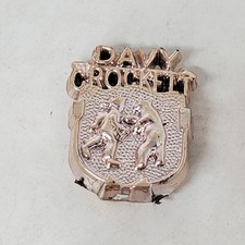 Davy Crockett Frontier Bear Fight Vintage Pin Americana TV Show Movie History