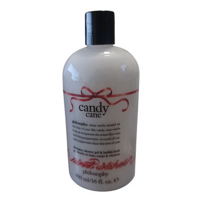 Philosophy Candy Cane Shampoo, Shower Gel & Bubble Bath 16 Oz - New & Sealed