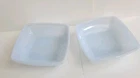 Vtg 2 Anchor Hocking Azurite Lt Blue Dishes/Bowls Fire King? 2 Luncheon Bowls