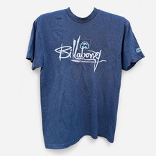 90s Y2K Vintage Billabong Size M Made in USA Blue Embroidered Logo Surf Skate
