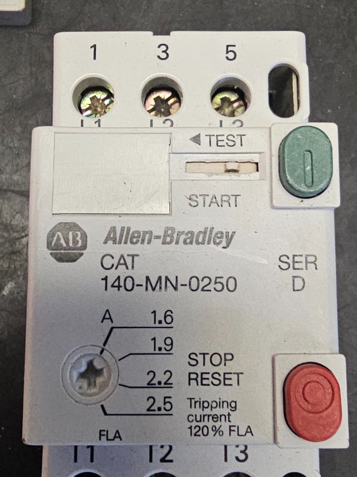 16 PC ALLEN-BRADLEY CONTACTOR, MOTOR PROTECTOR + OVERLOAD RELAY | eBay