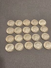 silver dime lot of 20 1964