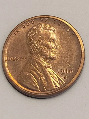 1916-S Lincoln Wheat Cent Penny Gem BU Red