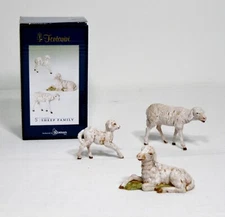 NIB FONTANINI SHEEP FAMILY SET OF 3 NATIVITY FIGURINES 5" SCALE - PIECE #51539