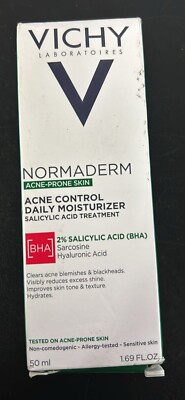 Vichy Normaderm Acne Control Daily Moisturizer Salicylic Acid, EXP. 11/2025 (R1)