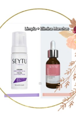 Gel Anti Manchas 25ml & espuma limpiadora natural 150ml , Duo Aclarador