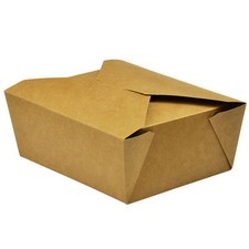 Vegware Medium Brown Kraft Deli Takeaway Boxes | 1x300 | Free Delivery