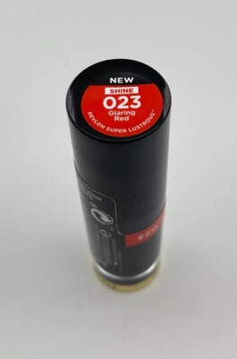REVLON SUPER LUSTROUS GLASS SHINE LIPSTICK ~ #023 GLARING RED ~ NEW & SEALED