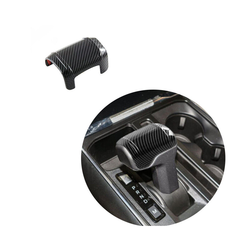 Carbon Fiber Gear Shift Head Knob Cover Trim Accessories For Ford F150 2021-2023